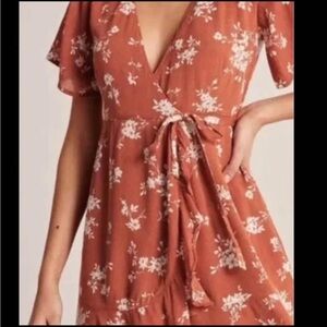 Abercrombie & fitch wrap dress with floral print
